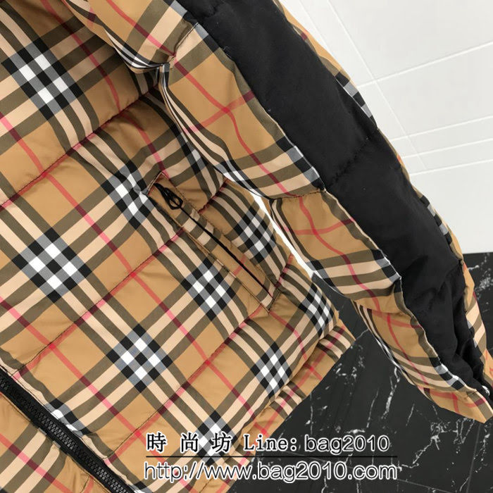 BURBERRY巴寶莉 爆款 18ss秋冬新款 兩面穿 白鴨絨 男款羽絨服 一衣兩穿 ydi2193